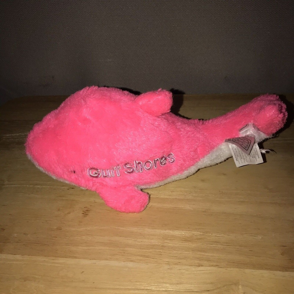 Dolphin 11" Plush Gulf Shores Alabama Souvenir Pink Stuffed Animal Beach